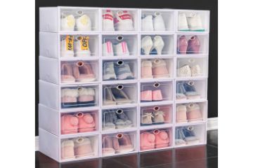Picture of  [FLOOR MODEL CLEARANCE] (SET OF 6) VEDA Stackable Shoe Storage Unit