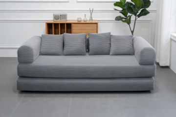 Picture of SINDARA Modular Compressed Sofa/Folding Sofa Bed Range (Grey) - Loveseat