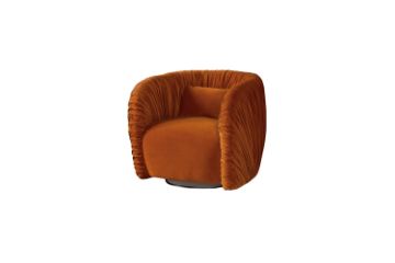 Picture of MOCHA 360° Swivel Feather Filled Farbic Armchair