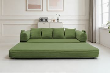 Picture of SINDARA Modular Compressed Sofa/Folding Sofa Bed Range (Green) - Loveseat