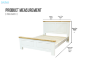 Picture of BRAMPTON Solid Wood Bedframe - Queen Size