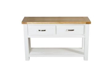 Picture of BRAMPTON 2-Drawer Solid Wood Console Table with Shelf