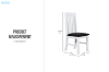 Picture of BRAMPTON 180/210 7PC/9PC Solid Wood Dining Set with Vegan Leather Chairs