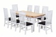 Picture of BRAMPTON 9PC Solid Wood Dining Set with Vegan Leather Seat Chairs - 210 Table