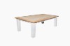 Picture of BRAMPTON 9PC Solid Wood Dining Set with Vegan Leather Chairs - 210 Table