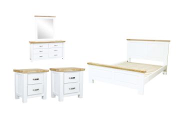 Picture of BRAMPTON 4PC/5PC/6PC Solid Wood Bedroom Combo in Queen/ Super King Size