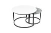 Picture of RADIUS Sintered Stone Table Top Nesting Coffee Table (Off White&Grey)
