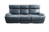 Picture of SOMIA Top-Grain Leather Manual Reclining Sofa Range (Dark Blue)