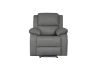 Picture of MARVIN Air Leather Manual Reclining Sofa Range (Grey) - 1 Seat Recliner Chair (1R)