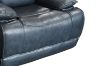 Picture of SOMIA Top-Grain Leather Manual Reclining Sofa Range (Dark Blue) - 1 Seat Recliner Chair (1R)