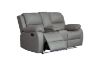 Picture of MARVIN Air Leather Manual Reclining Sofa Range (Grey) - 3RRC+2RRC+1R Sofa Set