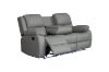 Picture of MARVIN Air Leather Manual Reclining Sofa Range (Grey) - 3RRC+2RRC Sofa Set