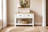 Picture of BRAMPTON 2-Drawer Solid Wood Console Table with Shelf