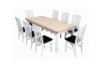 Picture of BRAMPTON 180/210 7PC/9PC Solid Wood Dining Set with Vegan Leather Seat Chairs