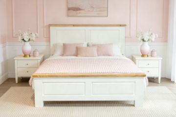 Picture of BRAMPTON Solid Wood Bedframe in Queen/Super King Size
