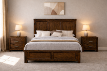 Picture of VENTURA 3PC Oak Bedroom Combo in Queen/Super King Size
