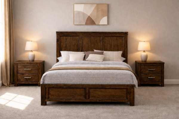 Picture of VENTURA 3PC Oak Bedroom Combo - Super King Size