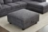 Picture of LIBERTY Premium Chenille Fabric Sectional Sofa (Dark Grey) - Storage Ottoman Only
