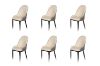 Picture of ORBIT Dining Chair (Beige & Grey) - 6 Chairs Combo