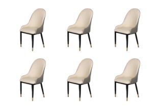 Picture of ORBIT Dining Chair (Beige & Grey) - 6 Chairs Combo