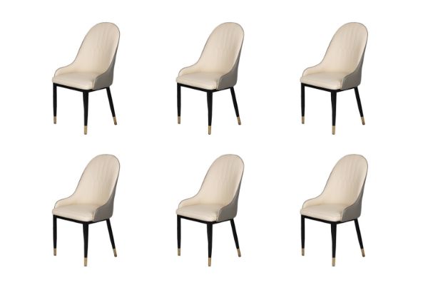 Picture of ORBIT Dining Chair (Beige & Grey) - 6 Chairs Combo