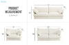 Picture of CAVINAS 3.5/2.5/1.5 Seater Fabric Sofa Range (Ivory) - 3.5+2.5+1.5 Sofa Set	