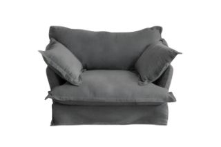 Picture of CAVINAS 3/2/1 Seater Fabric Sofa Range (Dark Grey) - 1 Seater