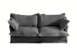 Picture of CAVINAS 3/2/1 Seater Fabric Sofa Range (Dark Grey) - 2 Seater