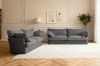 Picture of CAVINAS  3.5 Seater Fabric Sofa (Dark Grey)