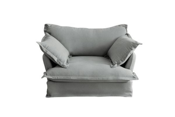 Picture of CAVINAS 3.5/2.5/1.5 Seater Fabric Sofa Range (Grey) - 1.5 Seater