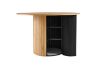 Picture of MESAS D120 Metal-Reinforced Pedestal Dining Table with Hidden Shelf