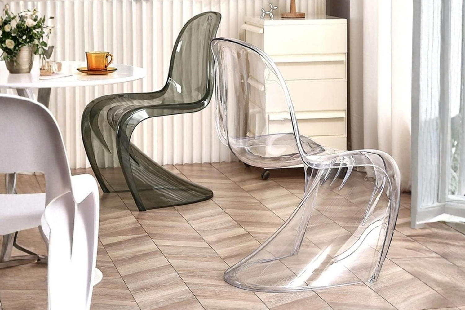 FLORA Stackable Transparent Panton Chair