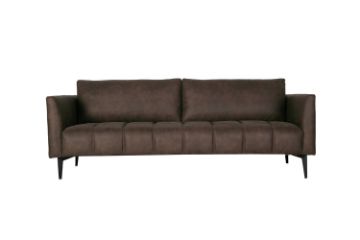 Picture of  [FLOOR MODEL CLEARANCE] BARTLET 3 Seater Chocolate Air Leather Sofa