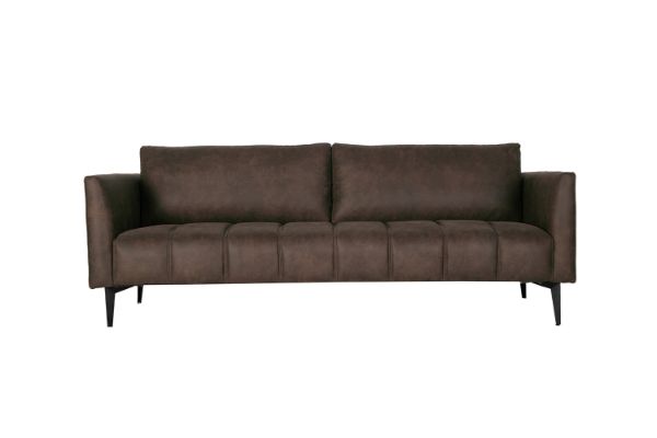 Picture of  [FLOOR MODEL CLEARANCE] BARTLET 3 Seater Chocolate Air Leather Sofa