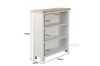 Picture of  [FLOOR MODEL CLEARANCE]  SICILY 110x100cm Solid Wood with Ash Top Bookshelf