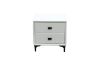 Picture of  [FLOOR MODEL CLEARANCE]  ALANYA 2-Drawer Bedside Table (White)