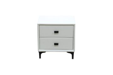 Picture of  [FLOOR MODEL CLEARANCE]  ALANYA 2-Drawer Bedside Table (White)