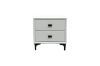 Picture of  [FLOOR MODEL CLEARANCE]  ALANYA 2-Drawer Bedside Table (White)