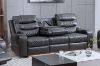Picture of  [FLOOR MODEL CLEARANCE] LAKELAND 3-Seater Manual Reclining Sofa with Drop-Down Cup Holders & Pop-Up Socket 