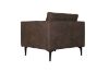 Picture of (FLOOR MODEL CLEARANCE) BARTLET 1 Seater Chocolate Air Leather Sofa