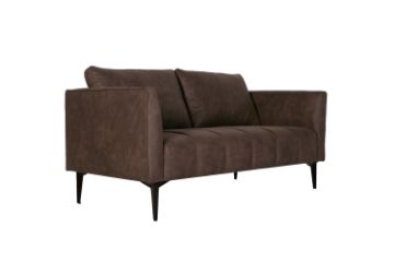 Picture of (FLOOR MODEL CLEARANCE) BARTLET 2 Seater Chocolate Air Leather Sofa