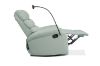 Picture of (FLOOR MODEL CLEARANCE) OLIVIO 360° Swivel Manual Recliner Lounge Chair With Mobile Holder (Light Green) 