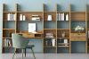 Picture of [FLOOR MODEL CLEARANCE]  URBAN 200x60cm 2-Drawer Bookshelf Wall System (Oak Colour) 