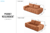 Picture of FABIEN 3/2 Seater Fabric Compressed Sofa Range (Brown) 