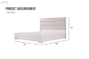 Picture of  [FLOOR MODEL CLEARANCE] BRAYA Fabric Bed Frame in Queen Size