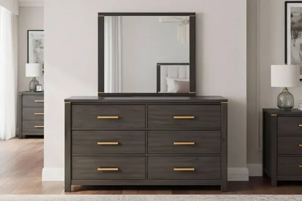 Picture of [FLOOR MODEL CLEARANCE] GLINDA 6-Drawer Dresser with Mirror 