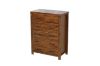 Picture of [FLOOR MODEL CLEARANCE] WOODLAND 6-Drawer Tallboy (Rustic Brown) 
