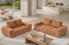 Picture of FABIEN 3/2 Seater Fabric Compressed Sofa Range (Brown) 