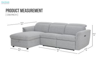 Picture of  [FLOOR MODEL CLEARANCE] FOSCA Sectional Power Reclining Sofa With Storage & USB Port