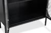 Picture of  [FLOOR MODEL CLEARANCE] STARK Steel Frame 2-Arched Door Accent Glass  Display Cabinet (Black)